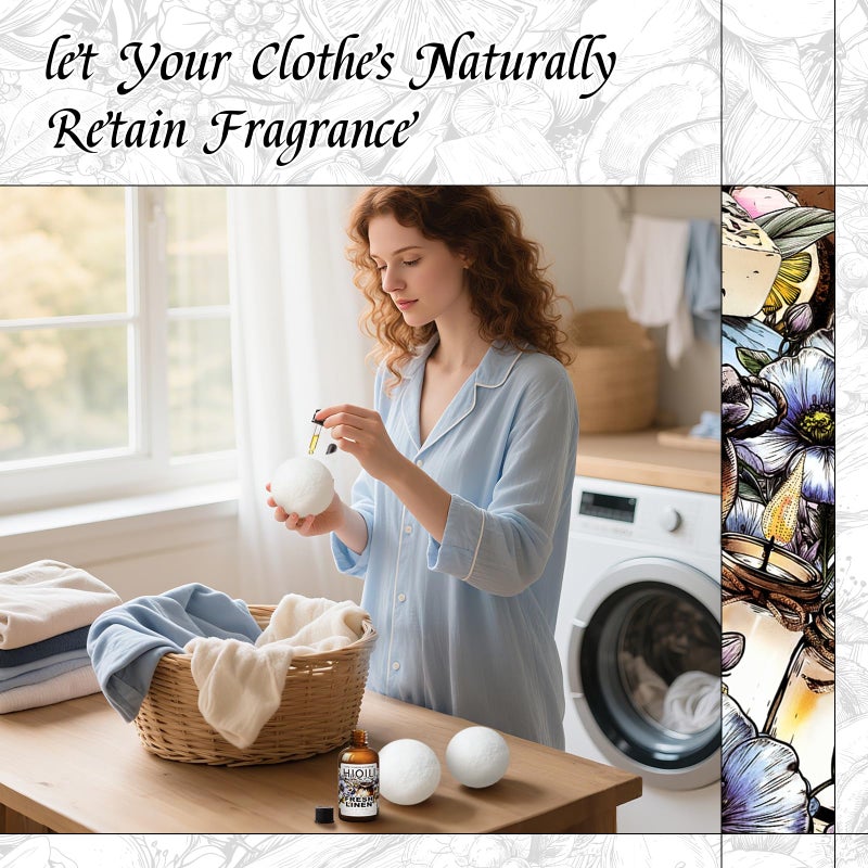 HIQILI Fresh Linen Fragrance Oil for Candle & Room Spray Making, Add to Dryer Balls, Freshie Scents for Essential Oil Diffuser - 1 Fl Oz - Image 4